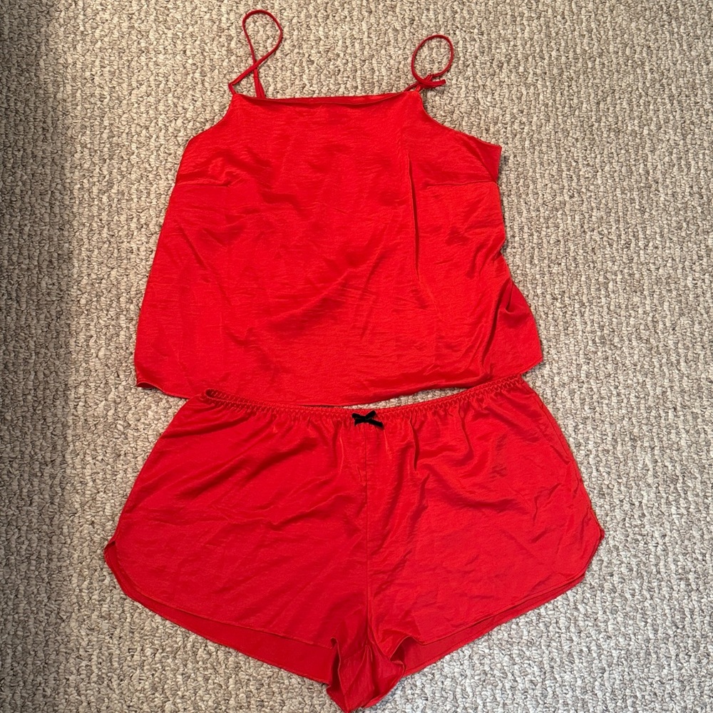 Auden Red silky sleepwear set